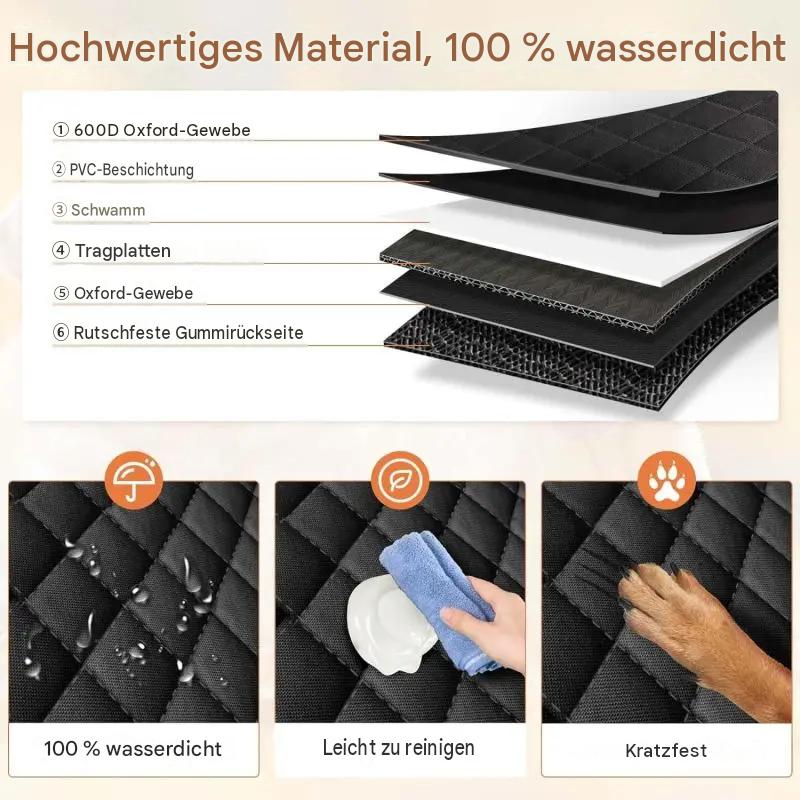 LumiDrive™ – Premium Wasserdichte Hunde-Autoschutztasche mit hartem Boden