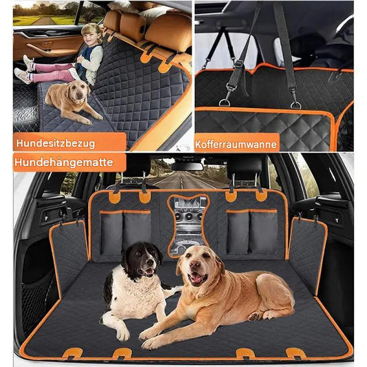 LumiDrive™ – Premium Wasserdichte Hunde-Autoschutztasche mit hartem Boden