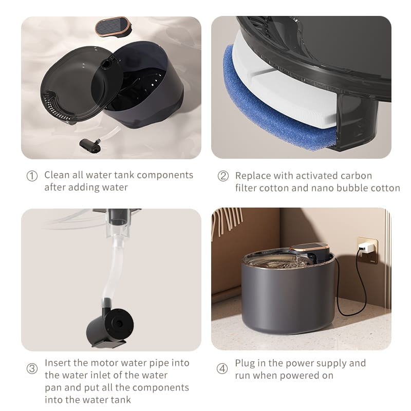 Automatic Cat Water Fountain - Ultra-Quiet Pet Dispenser