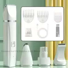 New 4-in-1 Electric Pet Multi functional Beauty Tool Set Dog Hair Clipper Rechargeable Pet Hair Clipper Shaver Cat Supplies