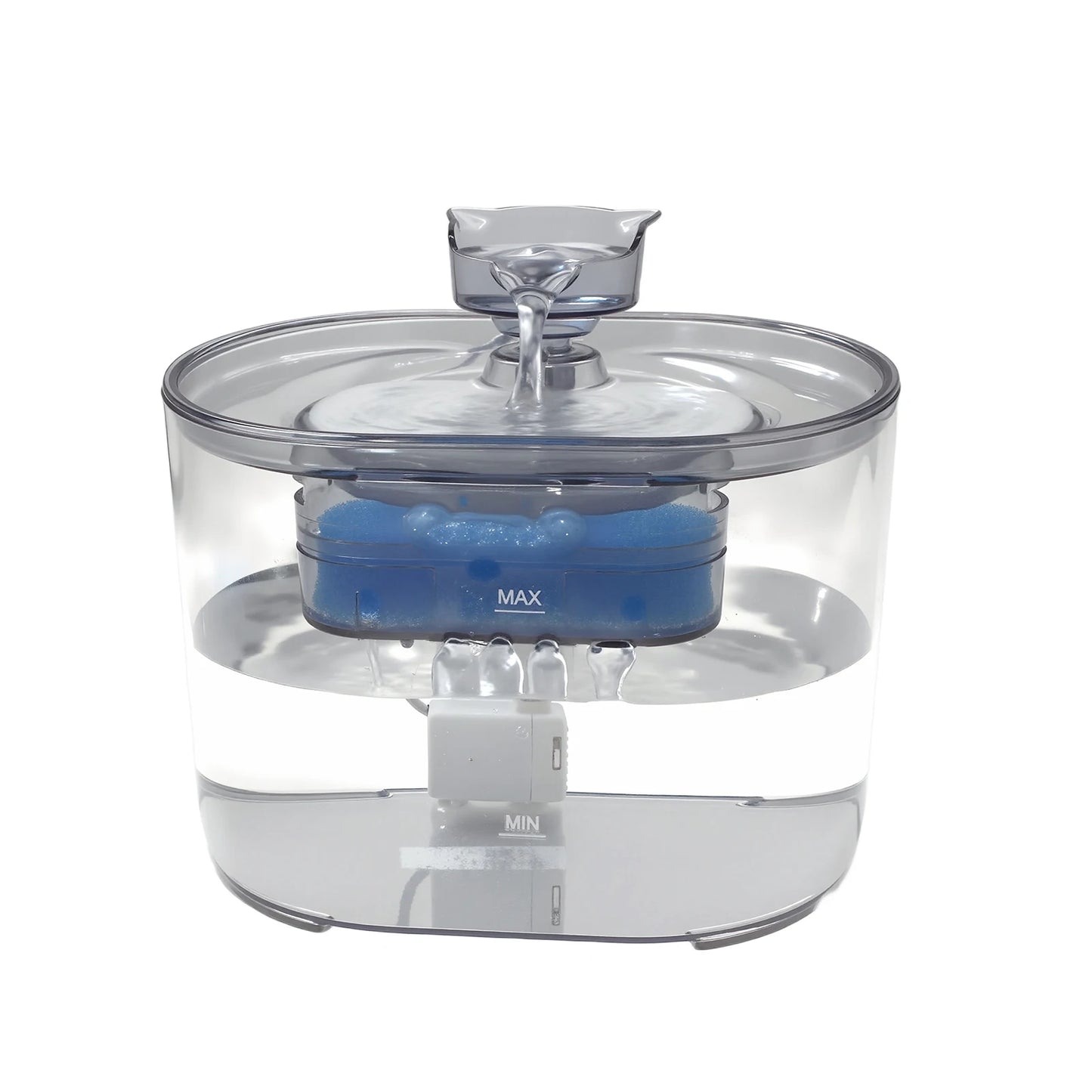 LumiFlow™ – Geräuscharmer Automatischer Katzenwasserbrunnen (2,2L mit Filtersystem)