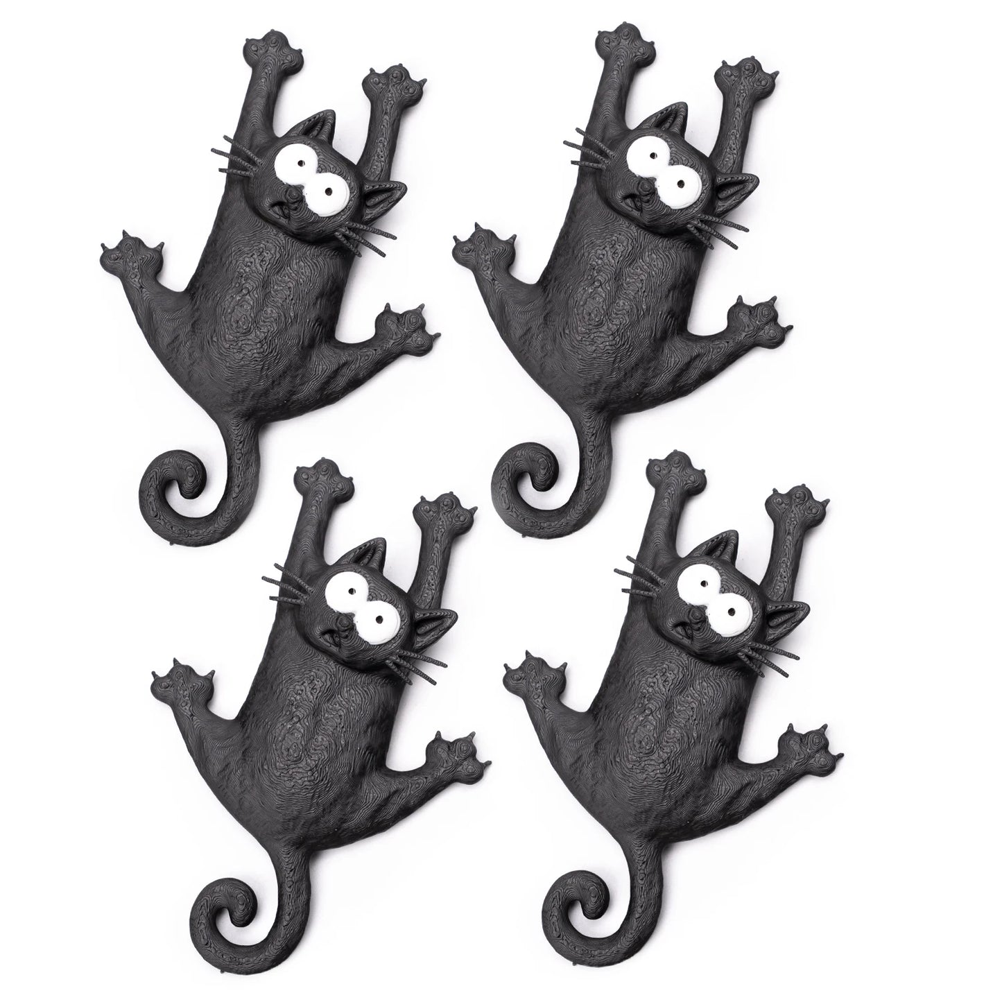Creative & Cute Magnetic Cat Refrigerator Magnet — "Hang in There, Fridge Cat"