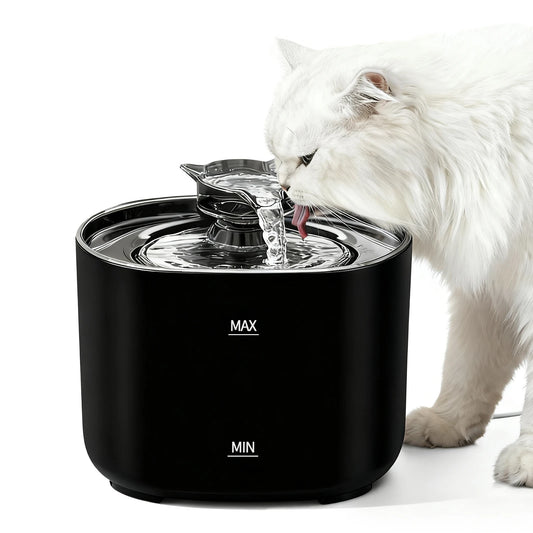 LumiFlow™ – Geräuscharmer Automatischer Katzenwasserbrunnen (2,2L mit Filtersystem)